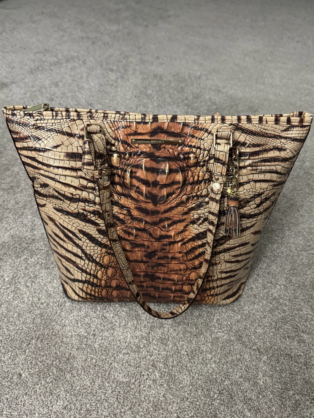 Brahmin Medium Asher Feline Ombre Tote with Ady Wallet - Picture 2 of 16